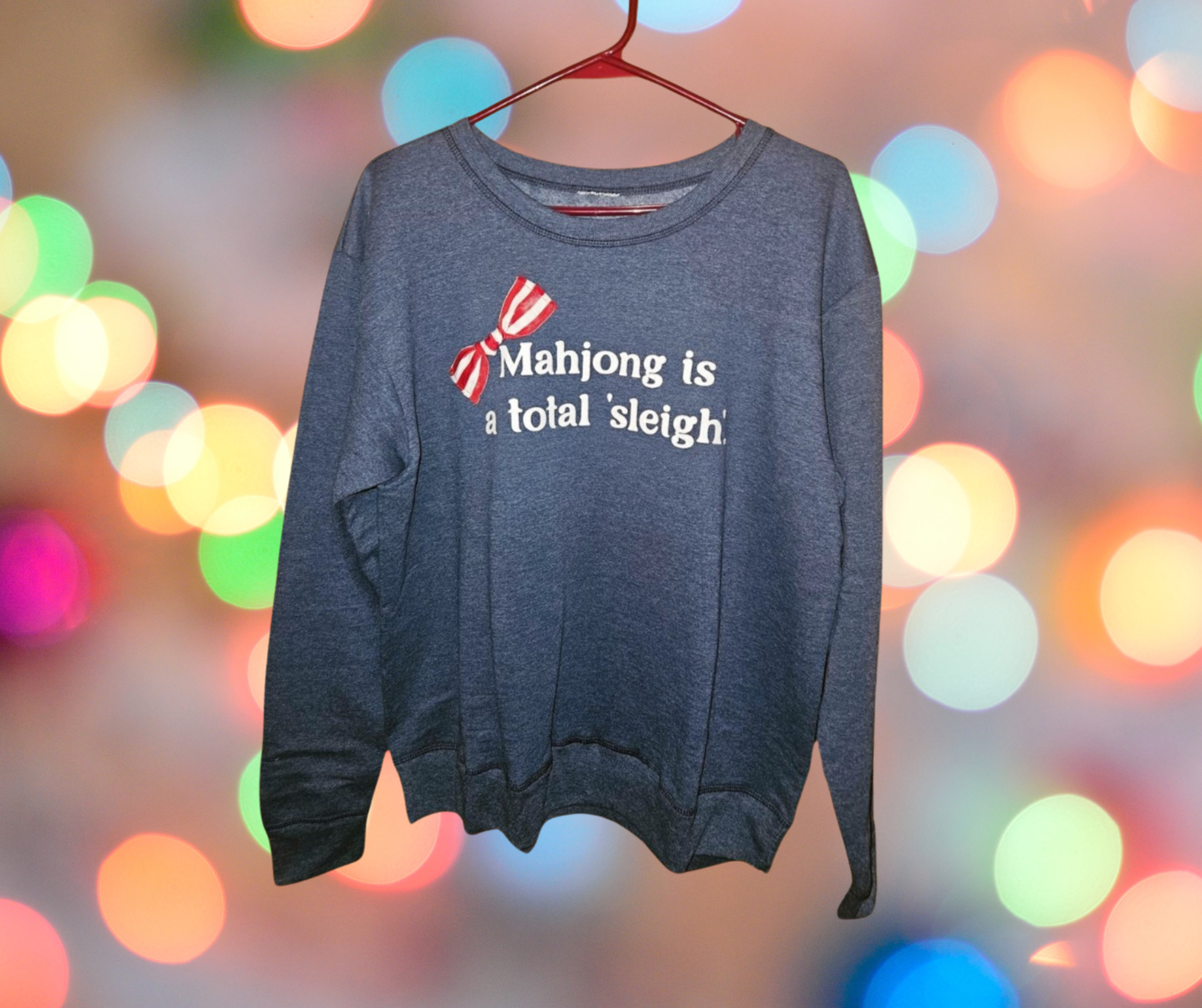 MAHJONG IS A TOTAL SLEIGH (Christmas Crewneck)