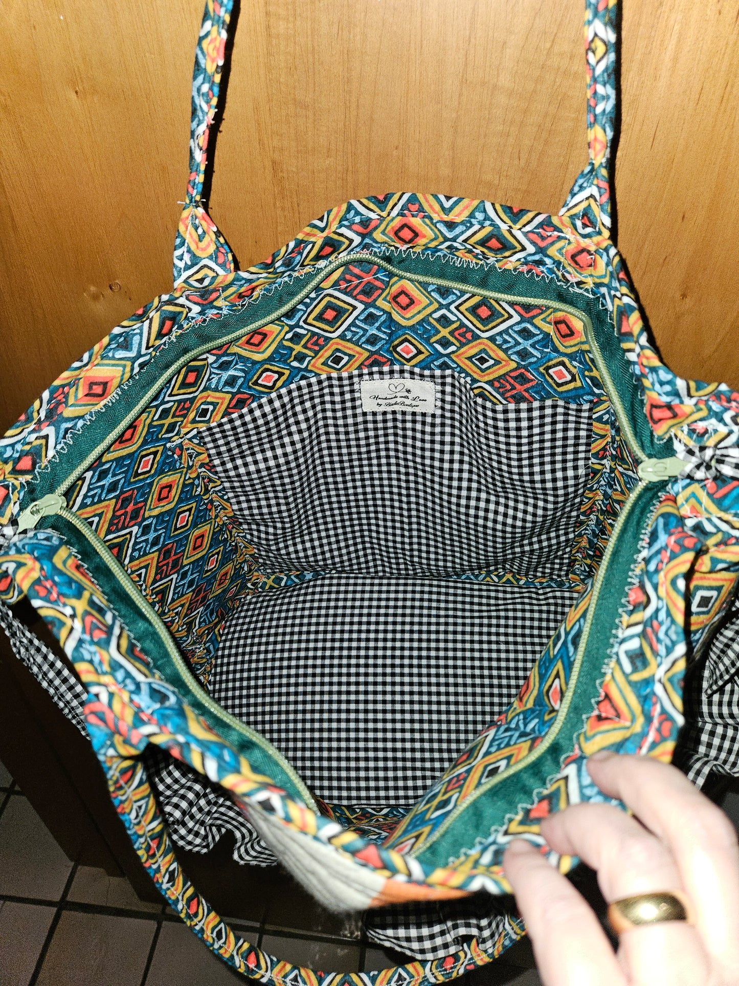 TOTE BAG, Quilted Hobo