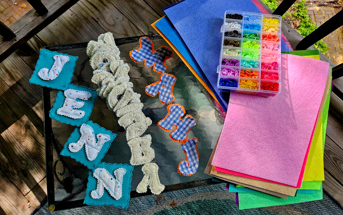 Classic Cotton Snap Letters 'Confetti'